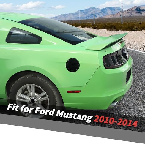 Jimen مناسب لسيارة Ford Mustang 2010-2014، غطاء باب الغاز بغطاء الوقود (أسود) in Saudi Arabia