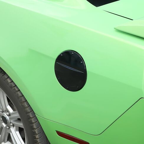 Jimen مناسب لسيارة Ford Mustang 2010-2014، غطاء باب الغاز بغطاء الوقود (أسود) in Saudi Arabia