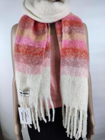 Women's Soft Scarf Winter Warm Shawl Wrap Travel Office Large Scarves Wedding Gifts in Saudi Arabia