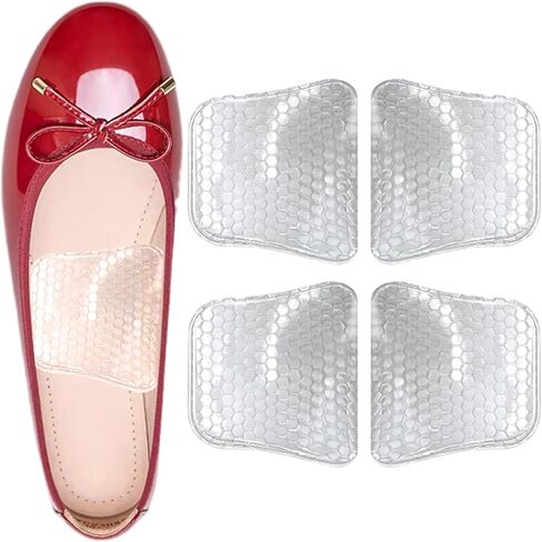 Correct-Position Arch Support Inserts Women for Flat Feet, Gel Arch Inserts for Plantar Fasciitis Relief, Non-Slip Arch Support Pads (Clear) in Kuwait