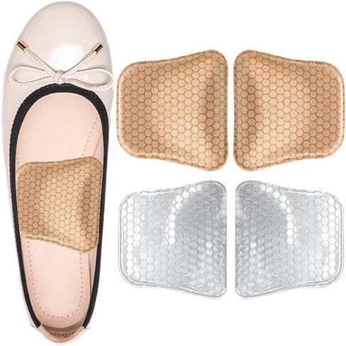 Correct-Position Arch Support Inserts Women for Flat Feet, Gel Arch Inserts for Plantar Fasciitis Relief, Non-Slip Arch Support Pads (Clear) in Kuwait