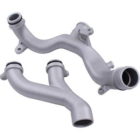 MOTOKU Upgrade Aluminum Radiator Coolant Water Outlet Pipe Hose with O Ring for Land Rover Discovery Range Rover Sport Velar Defender 3.0 5.0 Gas Jaguar XF XJ XE F Type Pace 3.0 5.0 Supercharged
