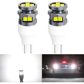 T15 921 LED Back-up Reverse Lights, 6000K Cool White 360° Lights Populated with Automotive-grade 3030-13SMD High-power LED Bulbs for Backup Lights/Reverse Lights Replacement