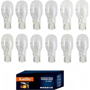 921 Light Bulb 12 Pack, T5 16 Watt High Performance Incandescent Bulb