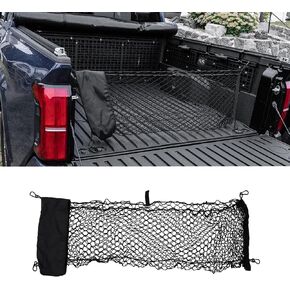 Cargo Net Compatible with 2024 2025 Toyota Tacoma Envelope Style Truck Storage Net Dense Mesh with Free Storage Bags for 2024 Tacoma Exterior Accessories (4.1'×1.5')
