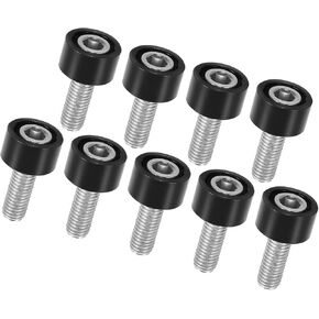 9 Pcs M8x1.25 Cup Washers Bolts Engine Cup Bolts Black for Honda Civic for Acura Durable Material