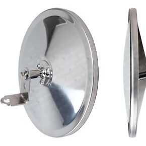 8" Blind Spot Mirror Door Round Convex For Isuzu NPR NPR-HD NQR NRR GMC Chevrolet W3500 W4500 W5500 1986-2007 Truck Bus Atv Utv W/Adjustable Bracket
