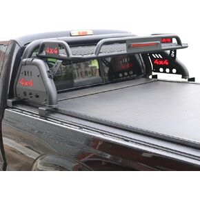 Bed Roll Bars for Universal Trucks, SYHVU Sport Rack Roll Bar with Cargo Basket Fit for Ford F-150,F-250,F-350,Ford Ranger,Dodge Ram,Chevy Silverado,GMC Sierra,Tundra,Nissan Titan,Nissan Frontier