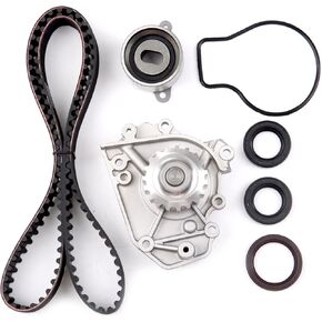SCITOO WP4009 WP135-1400 14516-P2A-J00 TS26184 ITM184 TBK184 WPHO009 135-1400 14400-P7J-004 14510-P30-003 0-P75-003 Engine Timing Belt Kit Fits for 96-01 for Acura Integra 97-01 for Honda CR-V