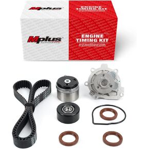 MPLUS Timing Belt Kit w/Water Pump Fit 2012-2014 for Chevrolet Cruze | 2009-2013 for Chevrolet Sonic | 2008-2009 for Saturn Astra 1.8L L4 and more