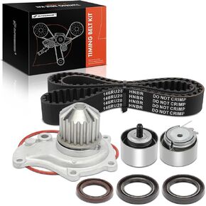 A-Premium Engine Timing Belt Kit with Water Pump Compatible with Jeep Wrangler 2003-2006, TJ 2003/2005-2006, Liberty 2003-2005 & Chrysler Sebring, Voyager, PT Cruiser & Dodge Caravan, Stratus