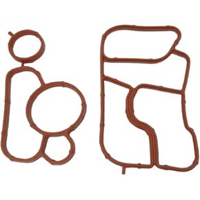 Engine Oil Cooler Gasket Kit Replacement for Audi A4 Q5 Oil Filter Housing Gasket 06J117070C 06J115441A