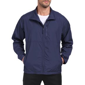 Men's Windbreaker Jackets Lightweight Running Jackets Waterproof Fishing Jacket Outdoor Cycling Packable Raincoats