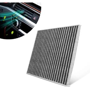 Car Fresh Breeze Air Filter Replacement, CP134 CF10134 Cabin Air Filter with Activated Carbon, Auto Compartment Air Filter for Passenger Fits Civic, Crosstour, CR-V, Pilot