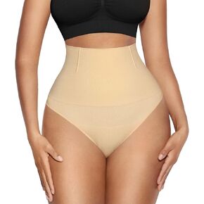 Lover-Beauty Shapewear Tummy Control Thong Underwear for Women High Waist Body Shaper Seamless Womens Underwear