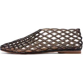 Jelly Mesh Ballet Flats for Women，Closed Toe Adult Jelly Shoes Women，Comfortable Clear Jelly Flats Sandals for Women.