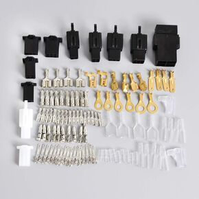 NICECNC Universal Motorcycle Electrical Wiring Harness Repair Kit Loom Plugs Bullets Connectors Compatible with Yamaha XT125 XT350 XT500 XT600 XT660,XS650 750 1100
