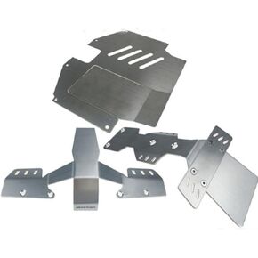 Stainless Steel Skid Plate Set for Traxxas UDR Unlimited - 4 Pieces with 3M Double Tape