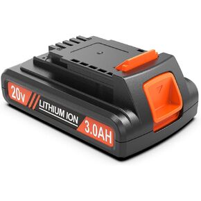 بطارية 3.0 أمبير LBXR20 بديلة لبطارية بلاك اند ديكر 20 فولت متوافقة مع جميع أدوات الطاقة اللاسلكية بلاك اند ديكر 20 فولت