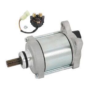 Starter & Relay Replacement for 2008-2020 Honda Recon 250 FourTrax TRX250TE ES TRX250TM, 31200-HM8-B61 19642 410-54133 SMU0478, Recon 250 Starter