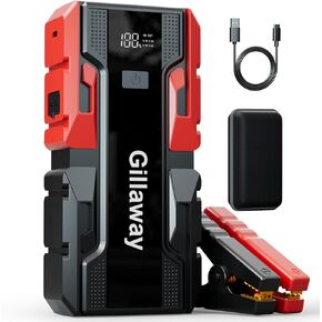 001B 3000A Car Jump Starter Battery Pack (up to 9.0L Gas and 7.0L Diesel Engine), 12V Car Battery Charger, Jump Box with USB 3.0 Power Bank