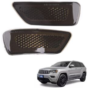 Smoked Lens Rear Bumper Reflector Light for Jeep Grand Cherokee (2011-2020) Patriot (2013-2017) Compass (2011-2017) for Dodge Journey 2011-2020, Replace# 57010720A 57010721AC