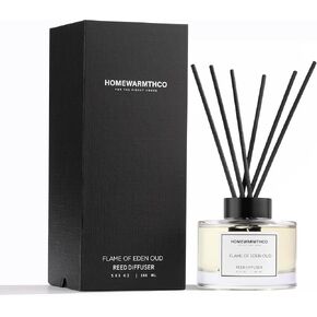 Floral Gardenia Reed Diffuser Set - Luxury Fragrance Reed Diffusers for Home, Office & Bathroom Décor - Long-Lasting Scent with Non-Toxic Oils (5.63 oz)