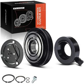 A-Premium Air Conditioner AC Compressor Clutch Kit Compatible with Chevrolet Corvette 2005-2013, 6.0L 6.2L 7.0L