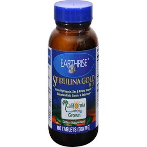 Earthrise Spirulina Gold Plus, 180 Count