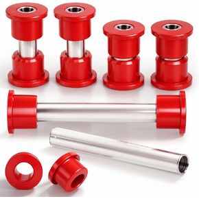 Golf Cart Front Lower Leaf Spring & Upper A-Arm Bushing Sleeves Kit for Club Car Precedent 2004-up Tempo & Onward 2017-Up, Replace Polyurethane Bushing and Sleeves #102956201 102288101