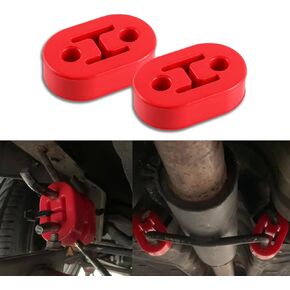 Car Exhaust Hanger, Rubber Insulator Bushing Mount, 2 Holes 0.47 Inch (12mm), Auto Muffler Shock Absorbent Bracket Mount, High-Density Tailpipe Damping Hanger, Universal Fit (4PCS-Black) in Kuwait