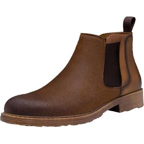 أحذية تشيلسي للرجال من Jousen، أحذية جلدية متعثرة للرجال in Kuwait