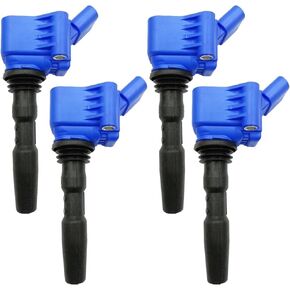 Performance Ignition Coil Packs Set Of 4 Compatible With Audi a3 q2 Volkswagen Golf Jetta 1.4T L4 EA211 Replacement For 04e905110d 04c905110b Uf718 Uf-718