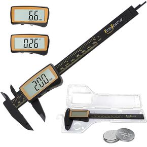 Digital Caliper, 6 Inch/ 150mm Vernier Caliper Measuring Tool, 6 Inch Calipers with 2.2'' Large LCD Screen, inch/mm Conversion, Auto-Off, for Length Depth Inner and Outer Diameter Measuring
