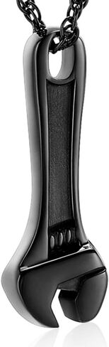 shajwo Wrench Urn Necklace for Ashes for Women Men Human Ashes Stainless Steel Hammer Cremation Jewelry for Ashes Pendant in Saudi Arabia