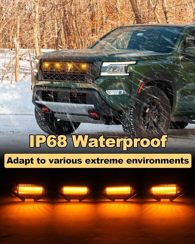 أضواء شبكة LED لـ 2022 2023 2024 نيسان فرونتير أضواء الشواية للحدود S SV Pro4x OEM شواء رابتور أضواء العنبر in Kuwait