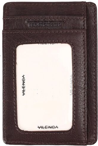 Genuine Leather RFID-Blocking Slim Card Holder: Sleek Design for Style, Functionality & Ultimate Security (Tan) in Saudi Arabia