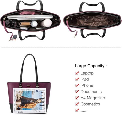 LOVEVOOK Purses for Women Shoulder Bags Tote Satchel Hobo Bag 3pcs Handbag Set in Saudi Arabia