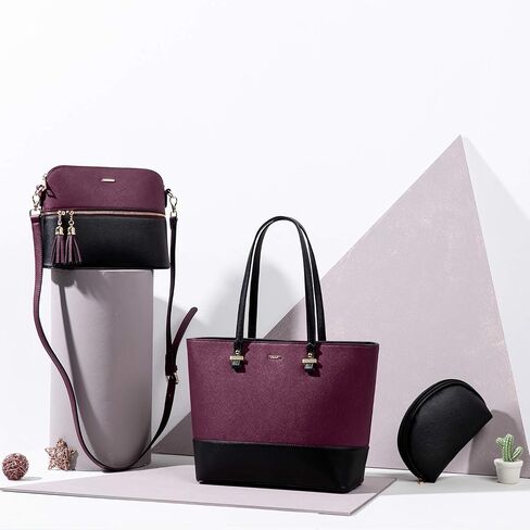 LOVEVOOK Purses for Women Shoulder Bags Tote Satchel Hobo Bag 3pcs Handbag Set in Saudi Arabia