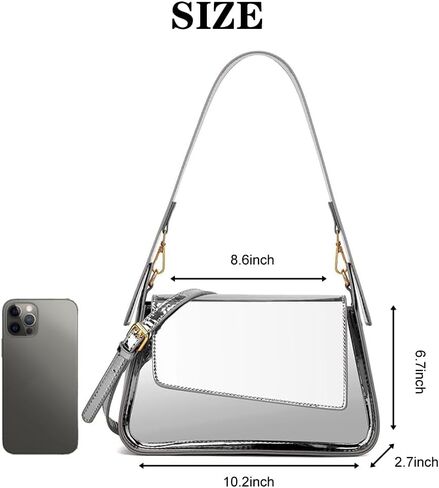 Evening Bag for Women, Hobo Bag Clutch Y2K Shinny Purse Tote Handbag Shoulder Metallic Purse Crossbody in Saudi Arabia