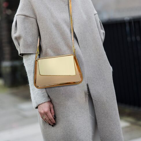 Evening Bag for Women, Hobo Bag Clutch Y2K Shinny Purse Tote Handbag Shoulder Metallic Purse Crossbody in Saudi Arabia