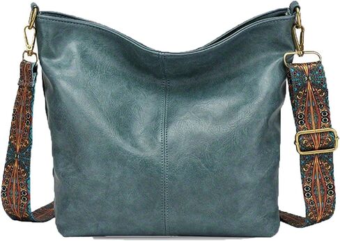 Hobo Bag for Women Crossbody Handbags Large Designer Ladies Bucket Purse PU Leather Shoulder Bags with Wide Shoulder Strap in Saudi Arabia