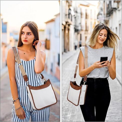 Crossbody Bags for Women Trendy Vegan Leather Hobo Handbag Cross Body Purse with Small Makeup Bag & 2 Adjustable Strap in Saudi Arabia