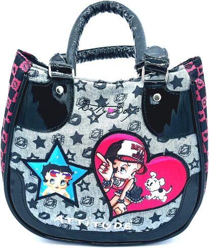 Betty Boop HandBag | Shiny and Colorful | Printed Classic Spacious Purse Bag in Saudi Arabia