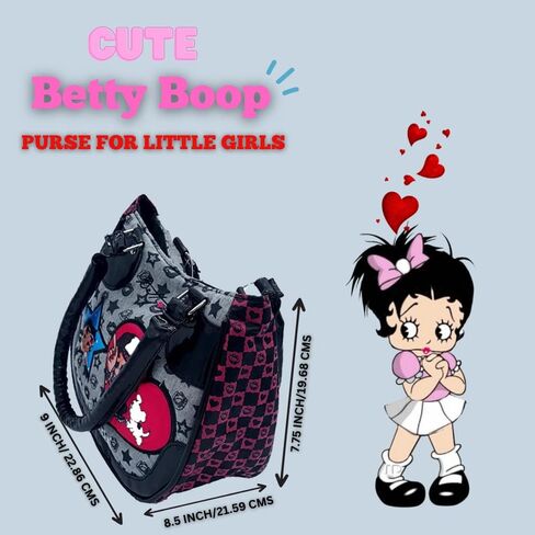 Betty Boop HandBag | Shiny and Colorful | Printed Classic Spacious Purse Bag in Saudi Arabia
