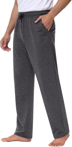 Neer 4 Pack Men's Sweatpants Athletic Drawstring Open Bottom Pants Workout Running Lounge Pants with Pocket for Men in Saudi Arabia