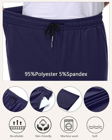 Neer 4 Pack Men's Sweatpants Athletic Drawstring Open Bottom Pants Workout Running Lounge Pants with Pocket for Men in Saudi Arabia