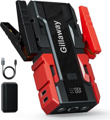 001B 3000A Car Jump Starter Battery Pack (up to 9.0L Gas and 7.0L Diesel Engine), 12V Car Battery Charger, Jump Box with USB 3.0 Power Bank in Saudi Arabia