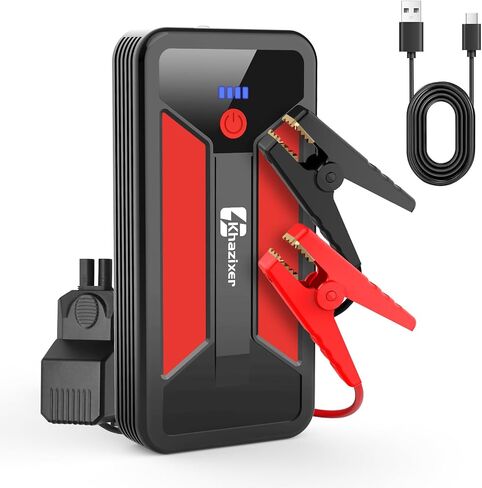 ET02 Car Battery Jump Starter 3000A Peak, 12V Lithium Portable Jumper Starter for up to 9.0L Gas and 7.0L Diesel Engines, 12V Battery Jump Starter with Jumper Cable in Saudi Arabia