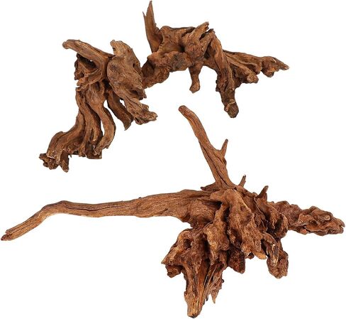 Driftwood for Aquarium, 2Pcs 9-14 ", Fish Tank or Reptile Decor, Natural Freshwater Driftwood Assorted Branches in Saudi Arabia